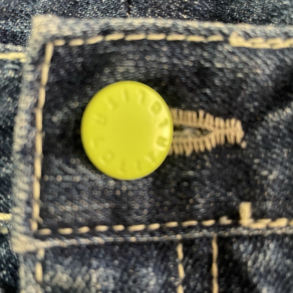 Vtg Y2K Lolita Concert Club Denim Skirt Stars Kawaii Japanese Denim L READ B22 - Picture 3 of 10